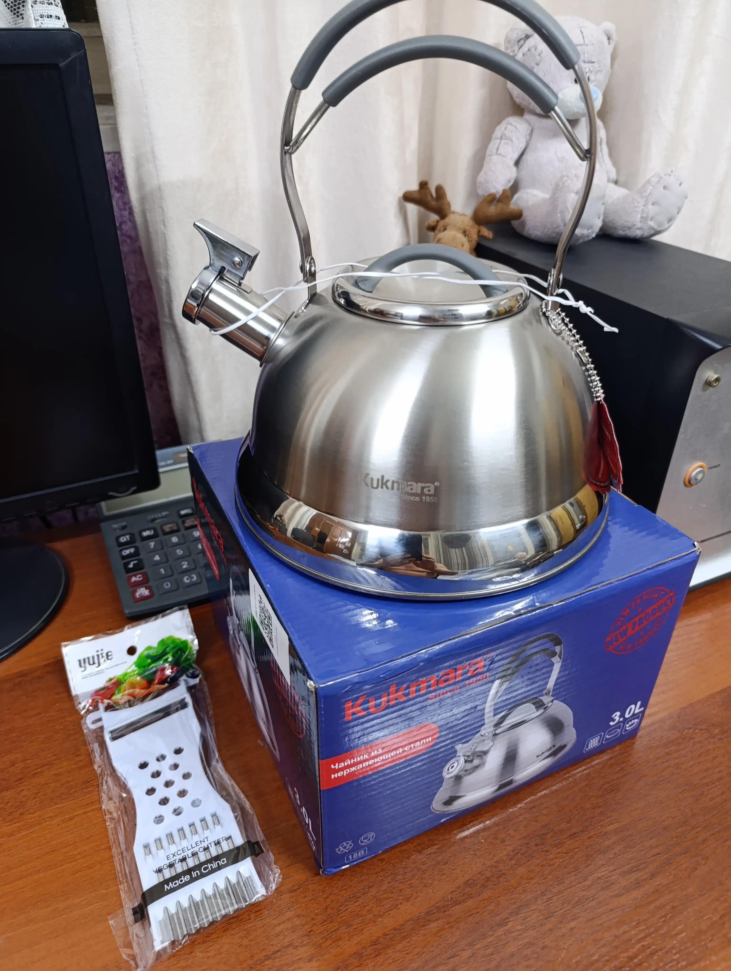 Чайник со свистком Kukmara, для плиты, из нержавеющей стали