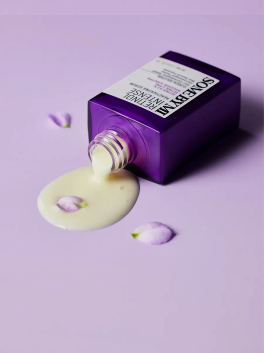 Chandiqlar, g‘ovaklar va notekisliklarga qarshi sezgir teri uchun Retinol yuz uchun zardobi