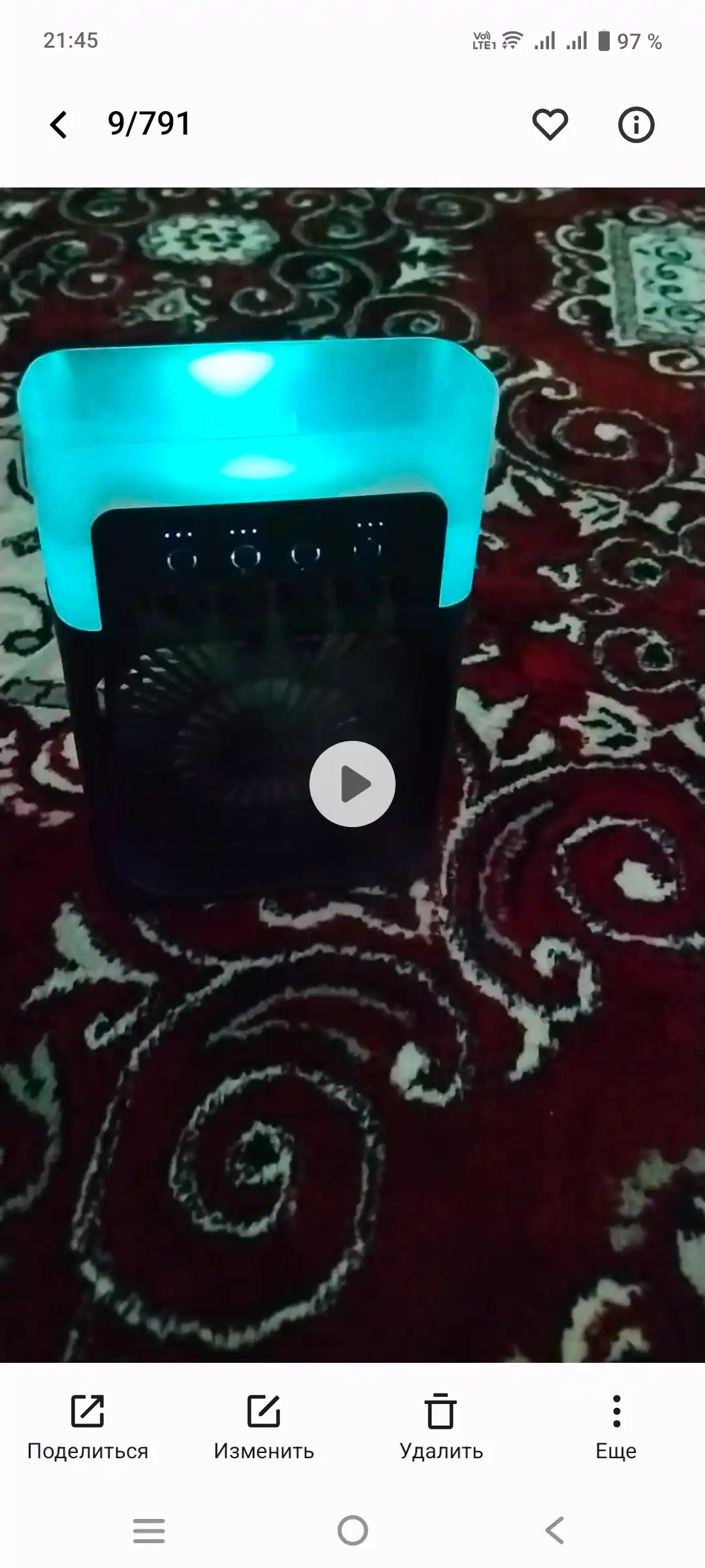 Portativ mini konditsioner, namlagich, mini ventilyator, 3 tasi 1 da