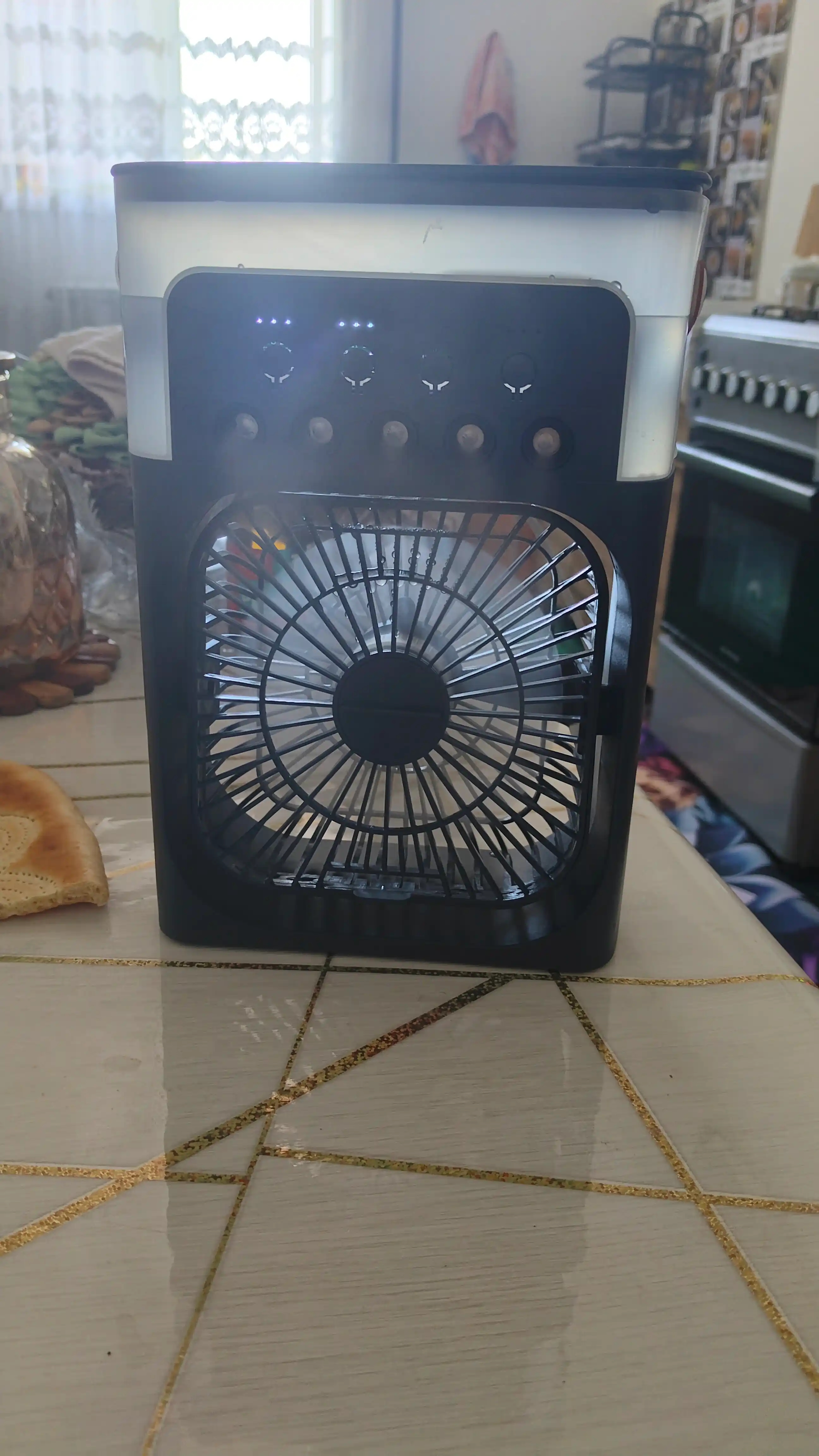 Portativ mini konditsioner, namlagich, mini ventilyator, 3 tasi 1 da