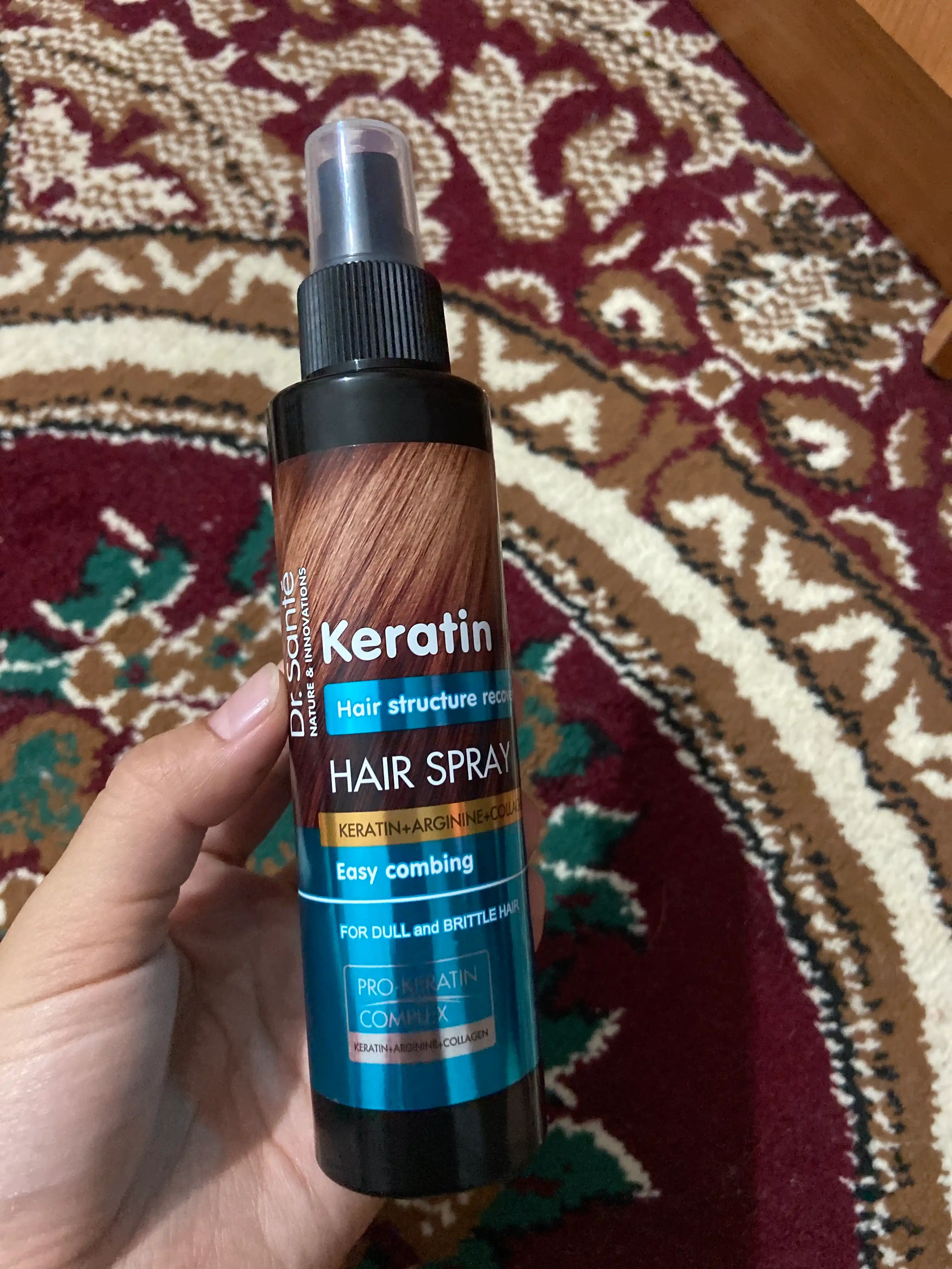 Sochlarni tiklovchi Keratin Hair spreyi, Dr.Sante, 150 ml