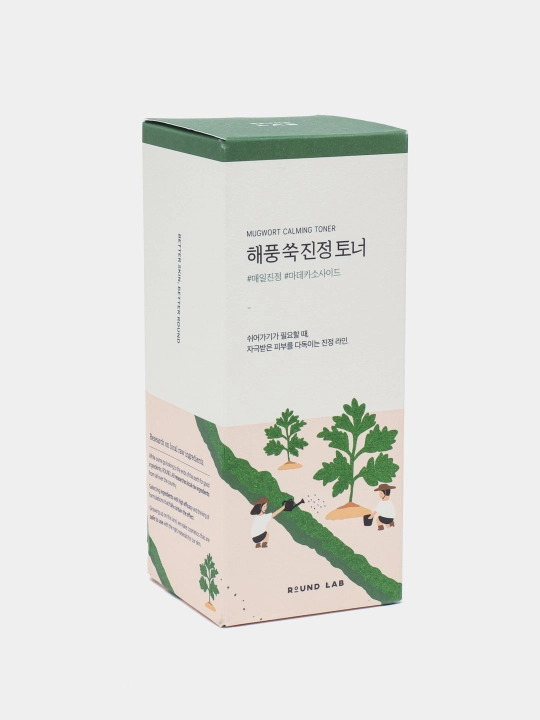 Shuvoq bilan tinchlantiruvchi toner, Round Lab, Mugwort Calming Toner, 300 ml