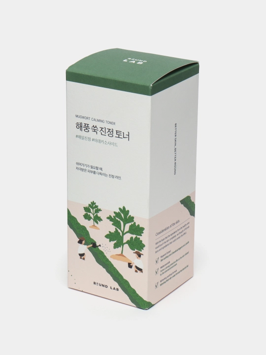 Shuvoq bilan tinchlantiruvchi toner, Round Lab, Mugwort Calming Toner, 300 ml