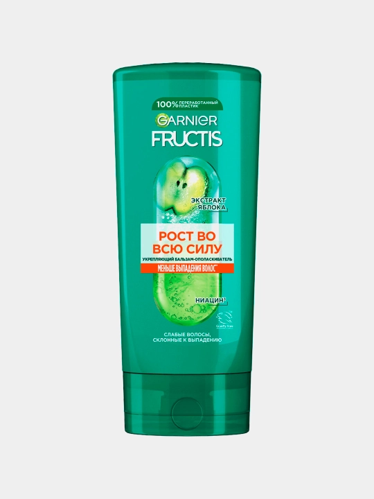 Soch uchun balzam Garnier Fructis to'liq quvvatda o'sish, 200 ml