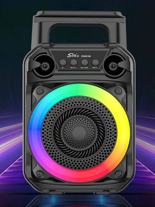 Караоке-колонка с беспроводным микрофоном, Bluetooth ZQS, RGB-подсветкой - 