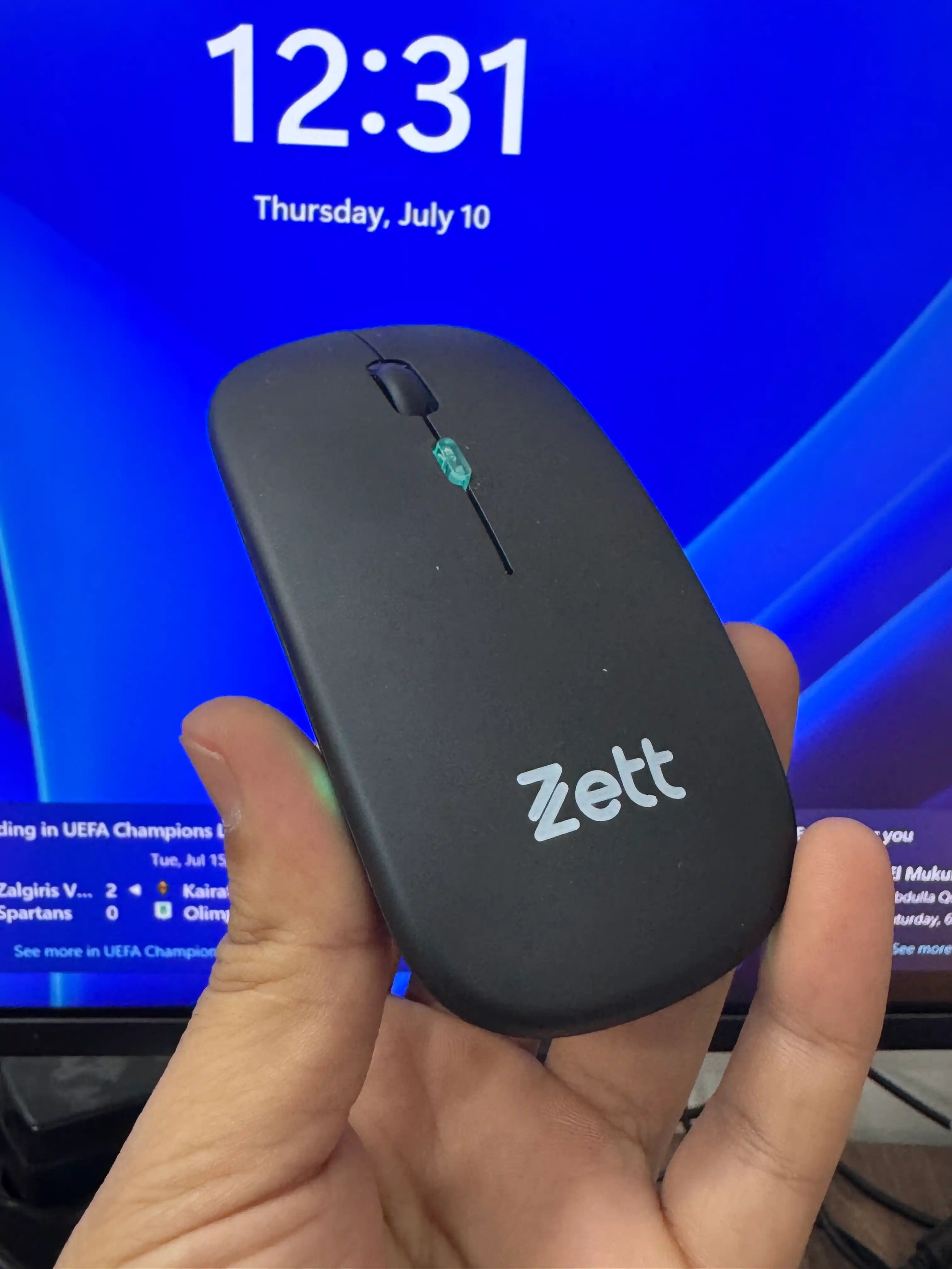 Zett simsiz kompyuter sichqonchasi, Bluetooth va USB-C bilan