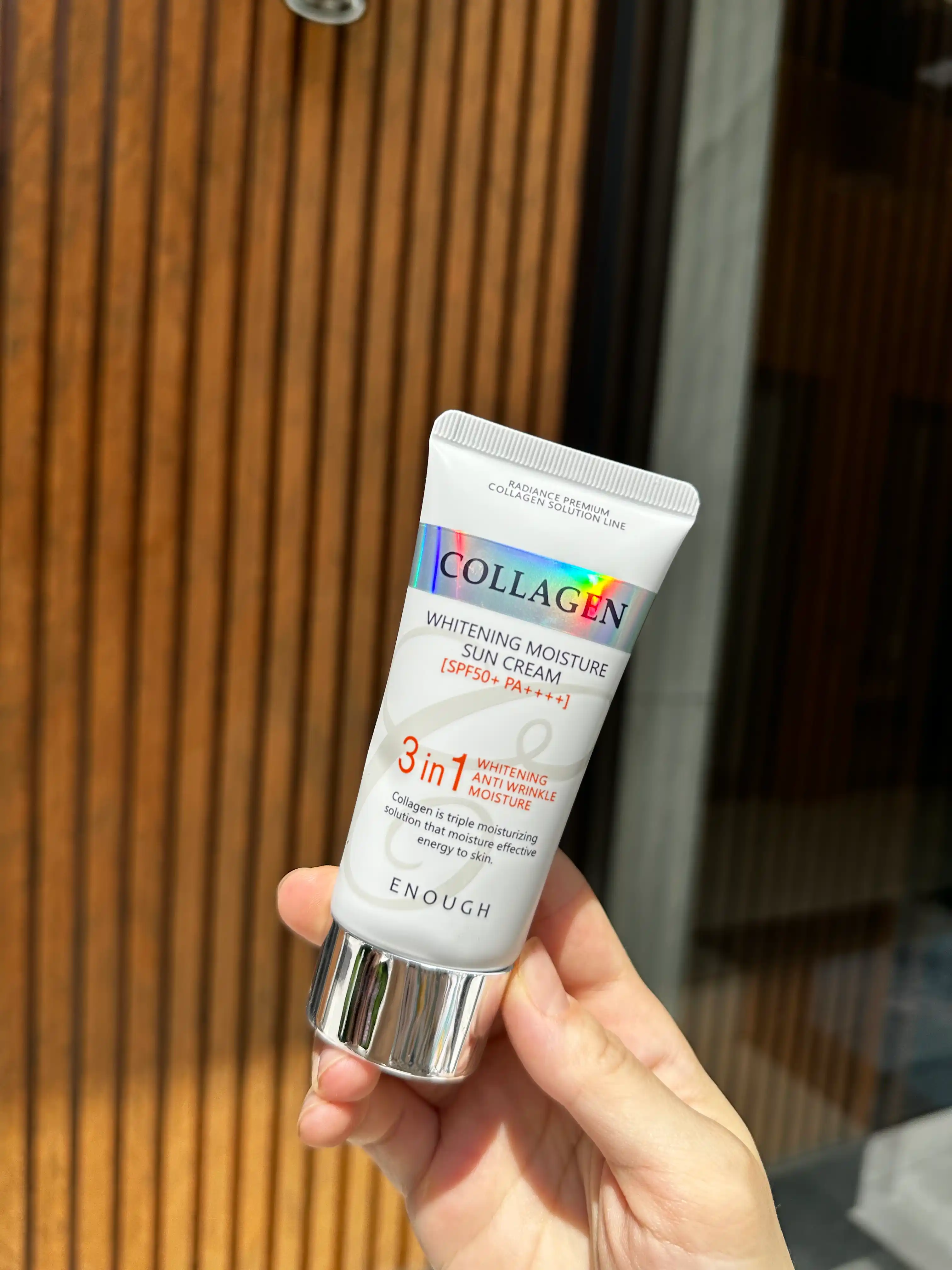 SPF50+ va kollagen bilan nemlendirici: 3b1 g'amxo'rlik va yoritish
