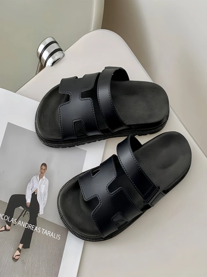 Hermes, Летние тапочки для женщин и девочек, сделано в Китае — LUSTYLE-ТАПОЧ1-УГОЛЬН-3839