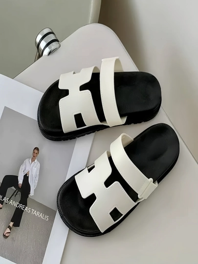 Hermes, Летние тапочки для женщин и девочек, сделано в Китае — LUSTYLE-ТАПОЧ1-БЕЛЫЙ-4041