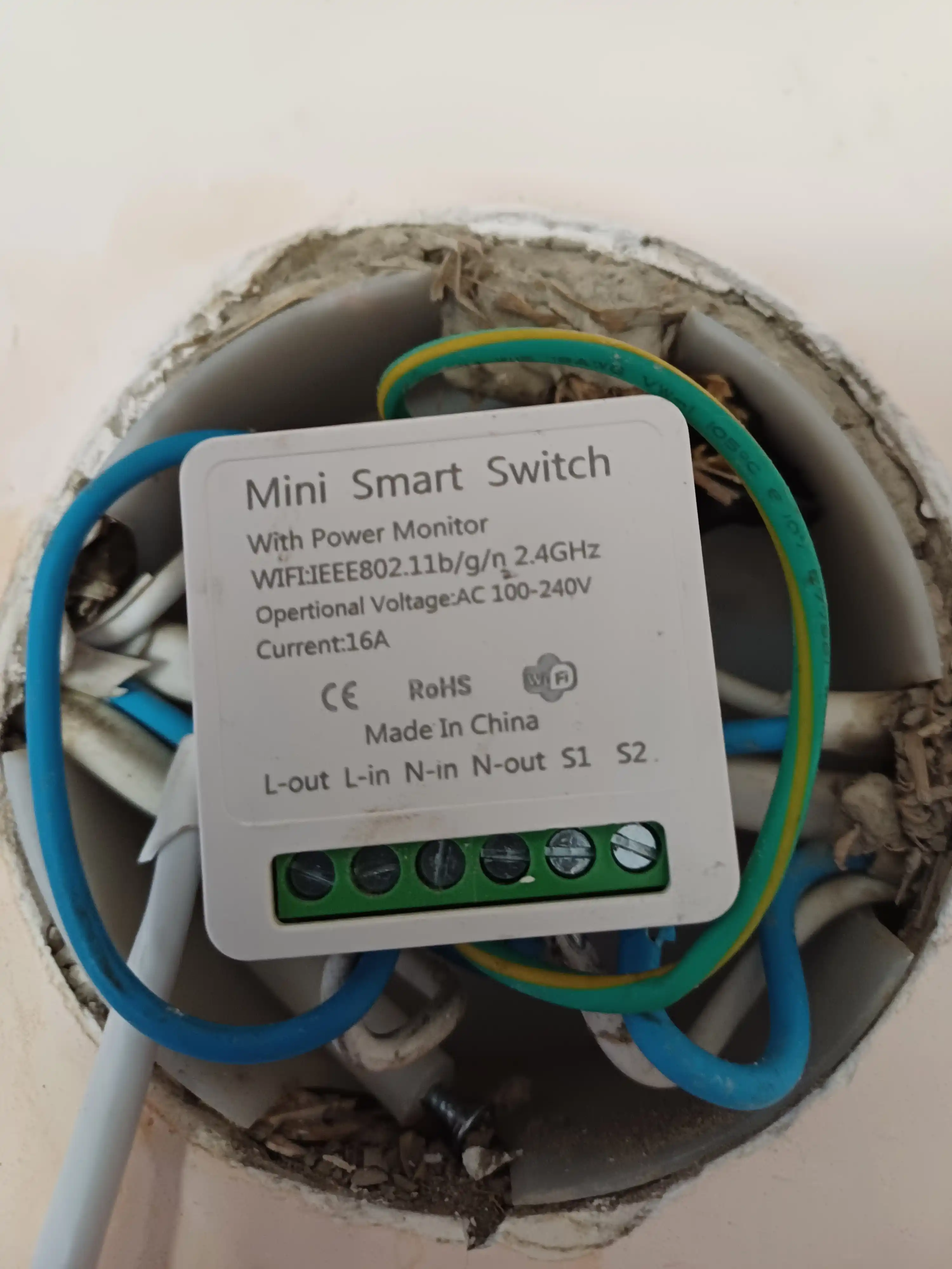 Aqlli Wi-Fi rele Tuya 16A, elektr jihozlarini masofadan boshqarish uchun ixcham modul