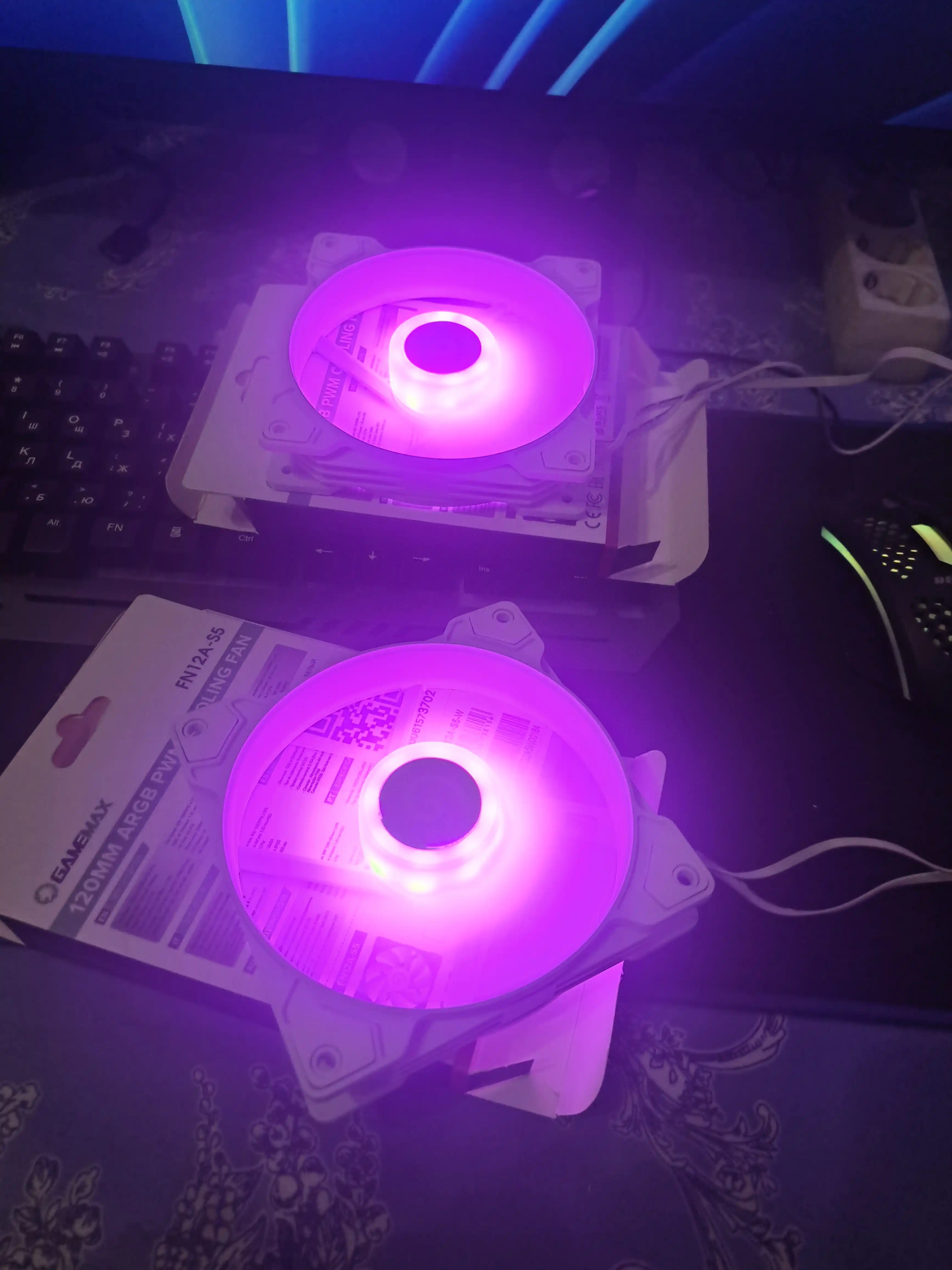 GameMax FN12A-S5 120 mm ARGB yorug‘likli, PWM boshqaruvli korpus ventilyatori