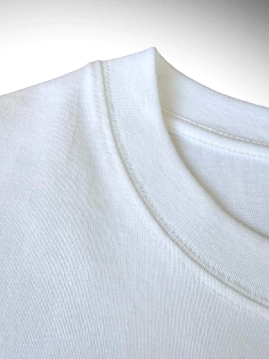 Футболка oversize однотонная из плотного хлопка