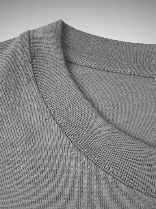 Футболка oversize однотонная из плотного хлопка