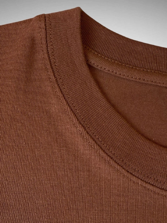 Футболка oversize однотонная из плотного хлопка