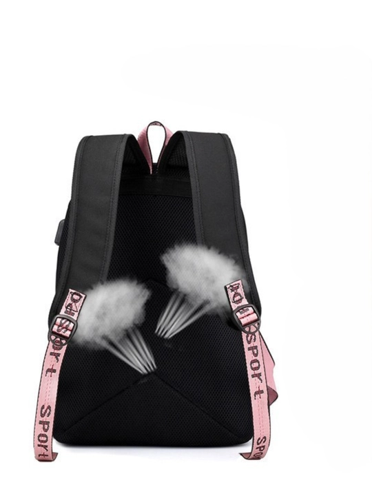 Ayollar uchun BLACKPINKK ryukzaki, zamonaviy maktab uchun ryukzak