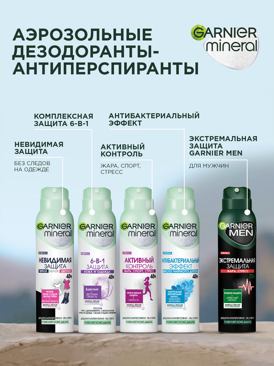 Dezodorant-spreyi Garnier Women tozalik effekti, 150 ml