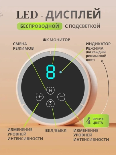 Massaj funktsiyasi va oziqlantiruvchi shisha bilan, simsiz, elektr ko'krak pompasi