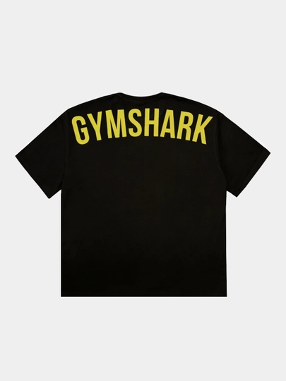 Мужская чёрная футболка Gym Shark