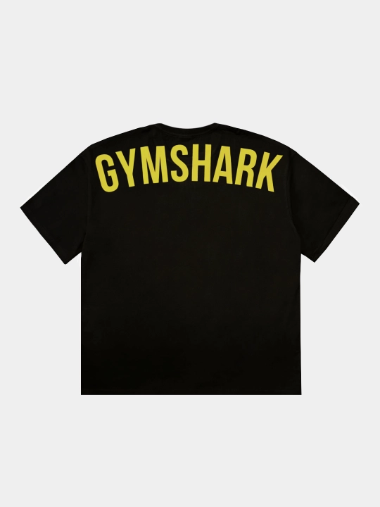 Мужская чёрная футболка Gym Shark - 