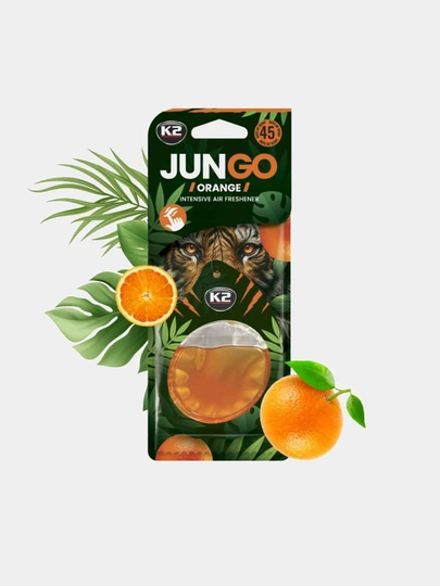 K2 JUNGO MIX Мембранный автомобильный ароматизатора: вишня, лимон, хлопок, апельсин — FRZ-V360-ОРАНЖ