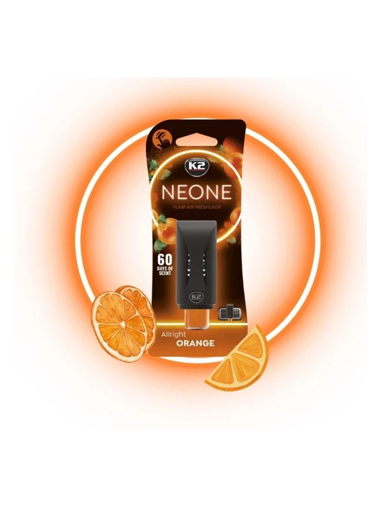 K2 NEON MIX Ароматизатор автомобильный, новая машина, эвкалипт, апельсин и хлопок