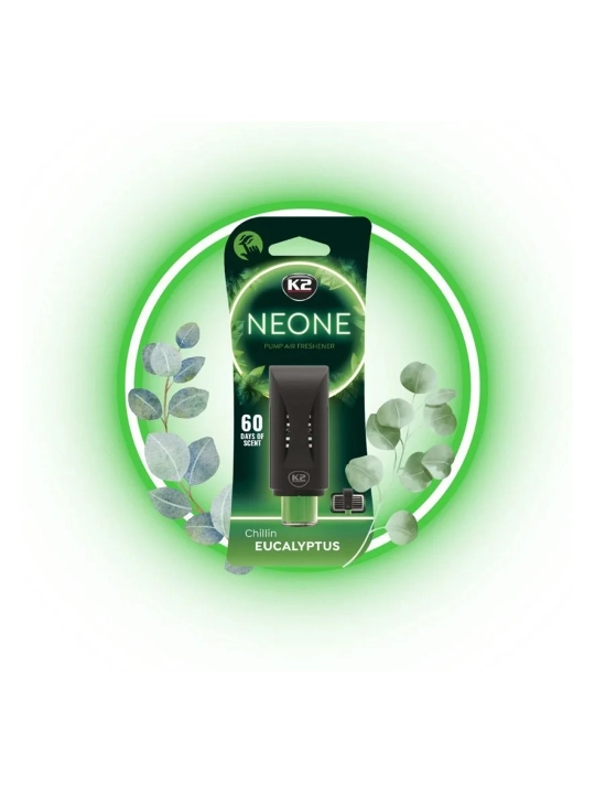 K2 NEON MIX Ароматизатор автомобильный, новая машина, эвкалипт, апельсин и хлопок