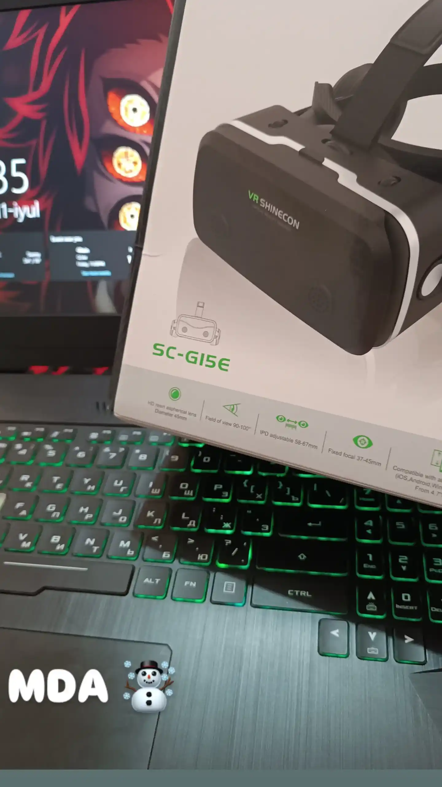 Виртуальные очки "VR Shinecon SC - G15E", ВР очки