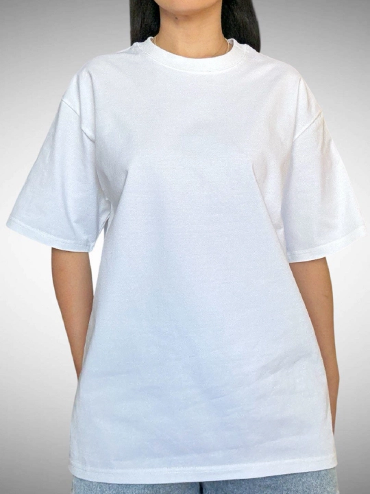 Qalin paxtadan tikilgan oversize futbolka - 