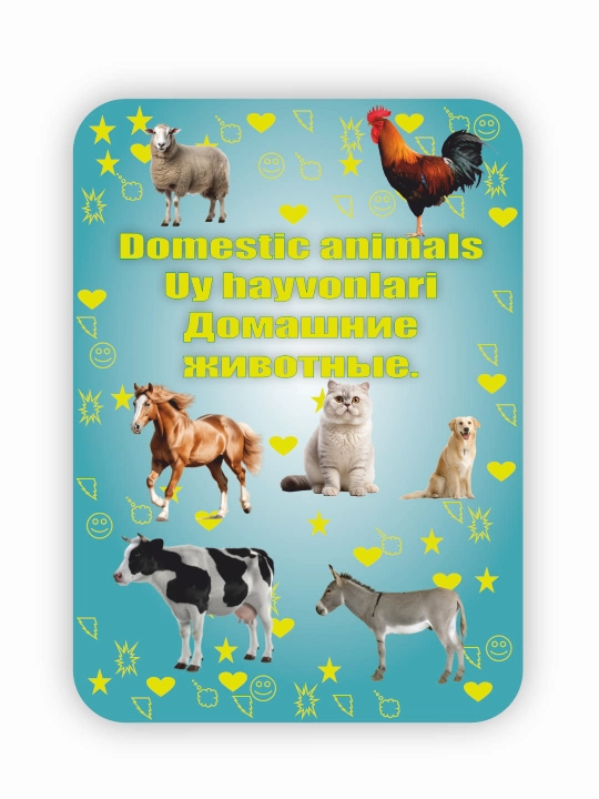 Карты-игрушки для детей, чтобы выучить английский язык BEFAMI