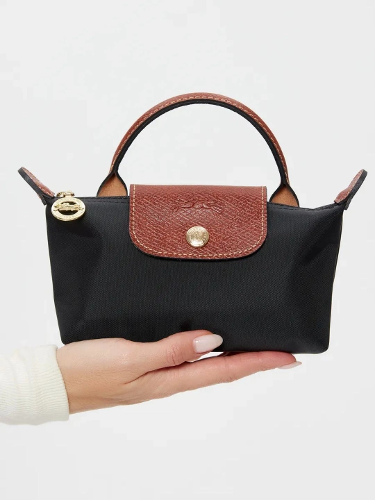 Ayollar sumkasi, mini Longchamp Le Pliage uslubida, yelkadan o‘tkazilgan ixcham