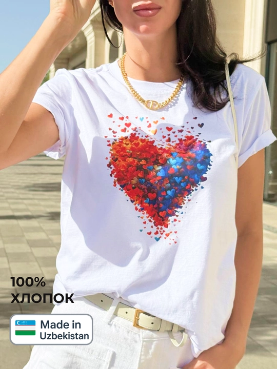 Футболка унисекс с принтом, 100% хлопок, повседневная, свободный крой, для мужчин и женщин