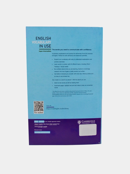 English Vocabulary in Use Elementary, Pre-Intermediate, Advanced, Upper-intermediate