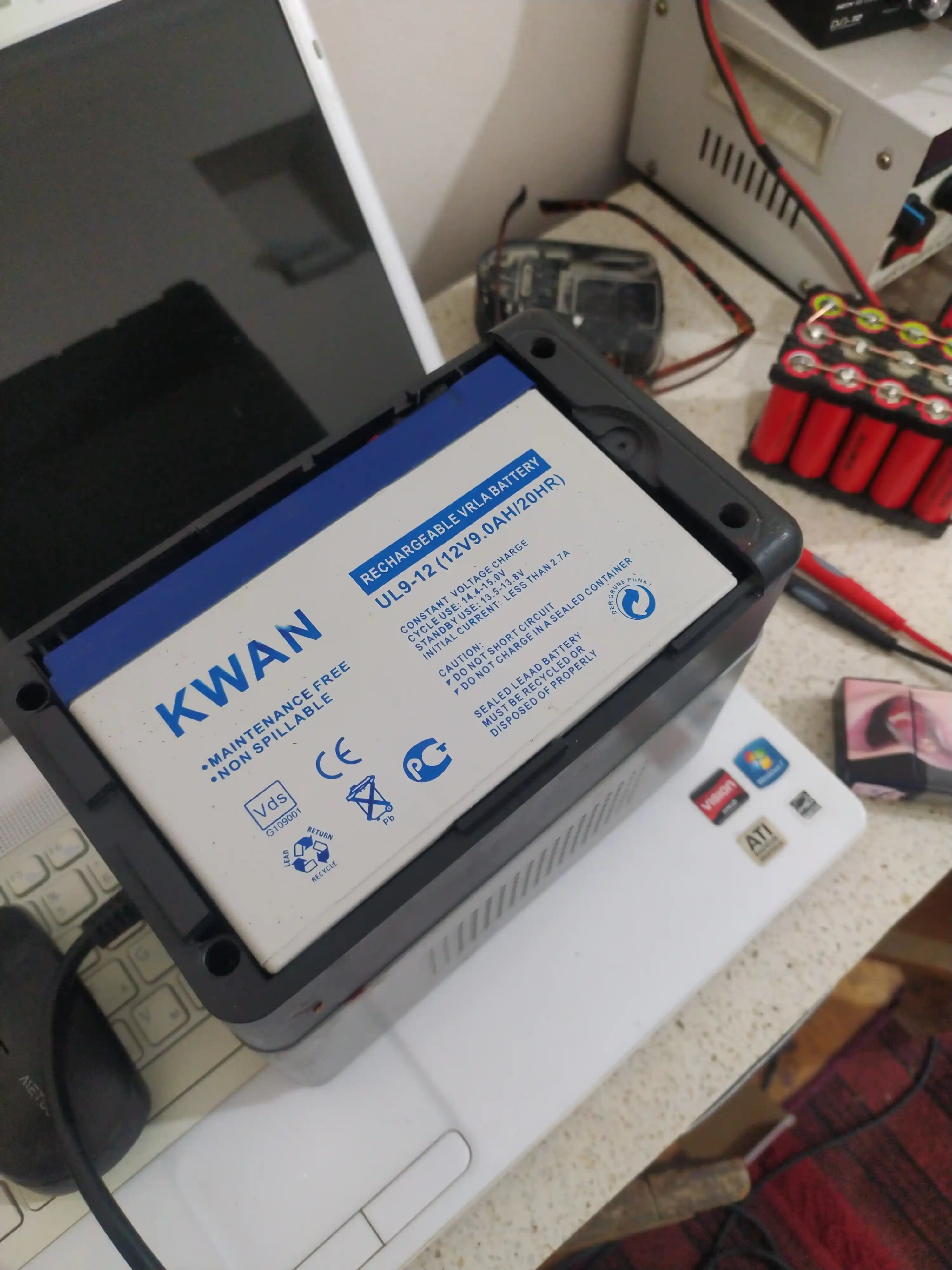 Akkumulyator batareyasi, 12 volt 9 amper, KWAN UL 9-12 12v(12V / 9Ah) VRLA, UPS, UPS uchun