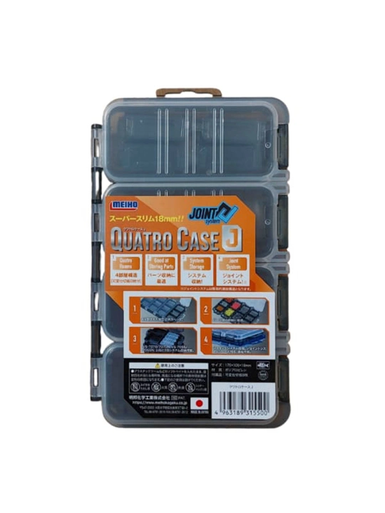Meiho Quatro Case J baliq ovlash uchun qutisi 175x105x18 - 