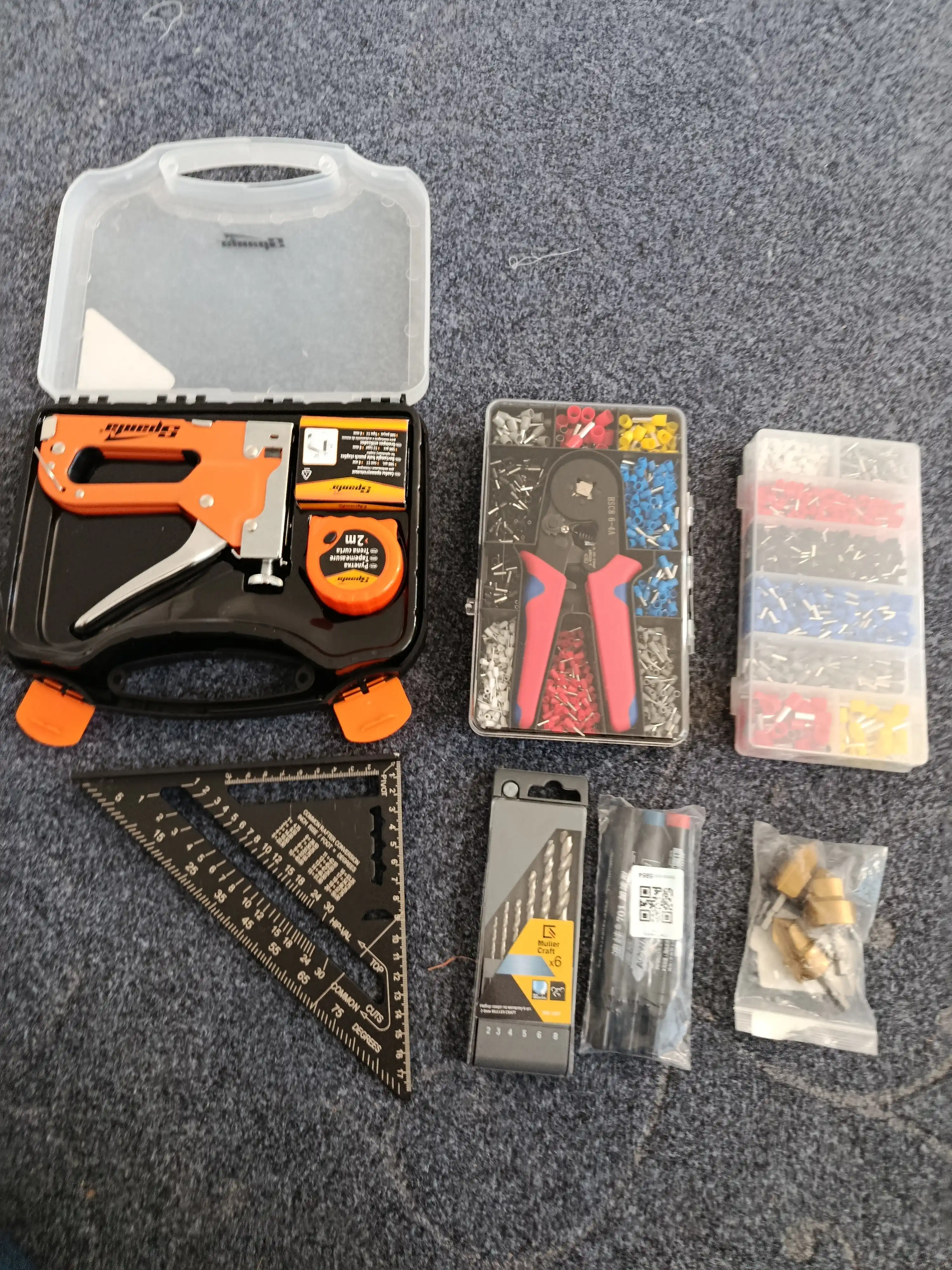 SPARTA mebel stapleri, skobalar 53,4-14 mm 500 dona, ruletka 2 m, 42003