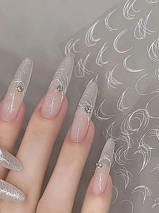 Клейкие наклейки для ногтей