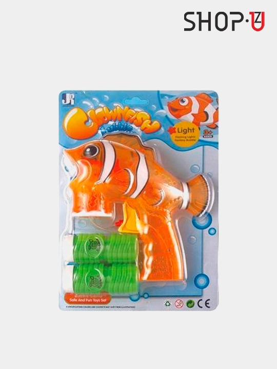 Sovun pufaklari generatori bolalar uchun batareyali sovun pufakchasi BUBBLE GUN - 