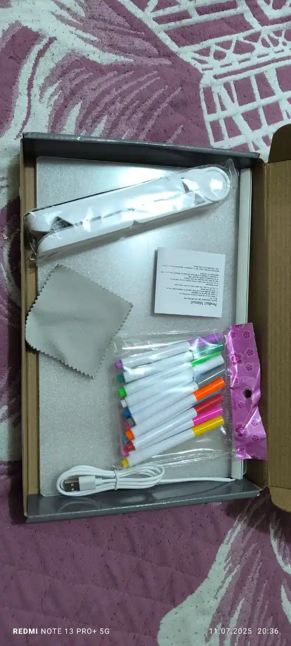 Rasm chizish uchun markerli LED doska, chiroq, tungi chiroq, bolalar uchun, planshet