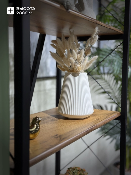 Стеллаж Вена в стиле лофт в гостиную, Woodline