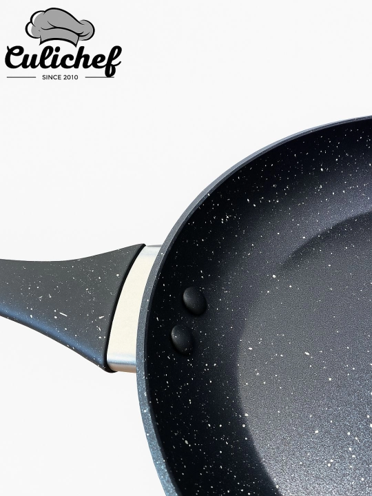 Сковорода Culichef с антипригарным покрытием Synmore, чёрная, с ручкой, 20–28 см