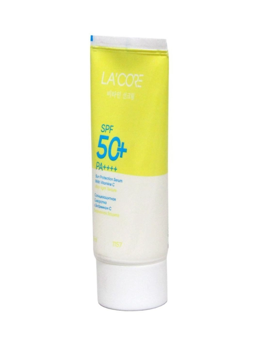 La'core quyoshdan himoyalovchi krem, SPF 50+ PA++++, C vitamin va Civrotka bilan