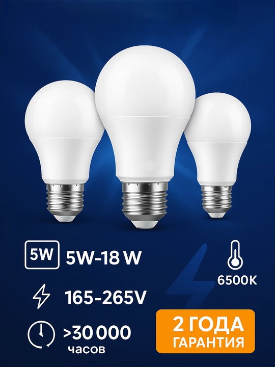 LED lampalar E27  – yorqinlik, tejamkorlik va ishonchlilik