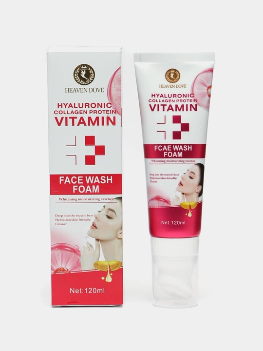 Отбеливающая пенка-мусс для лица от Heaven dove, Whitening cleansing mousse, 120 мл - 