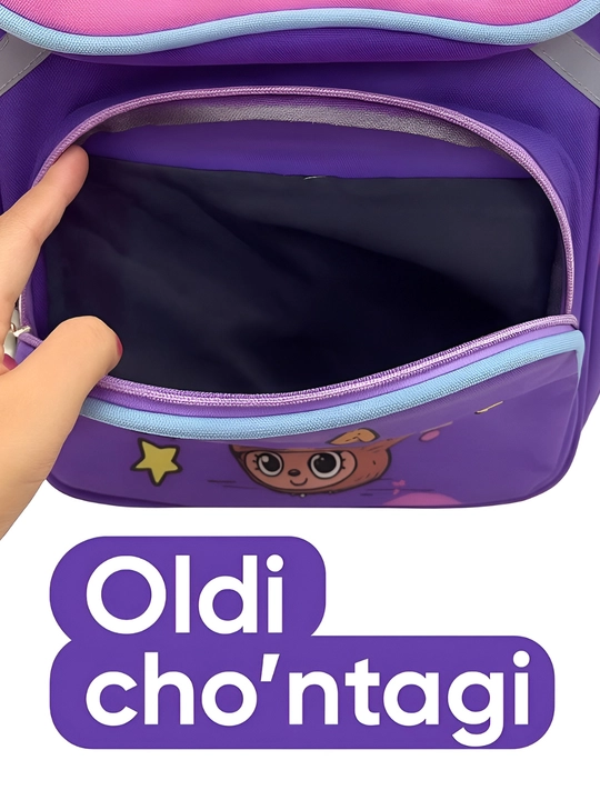 Labubu multfilm qahramoni, o‘g‘il va qiz bolalar uchun maktab ryukzagi