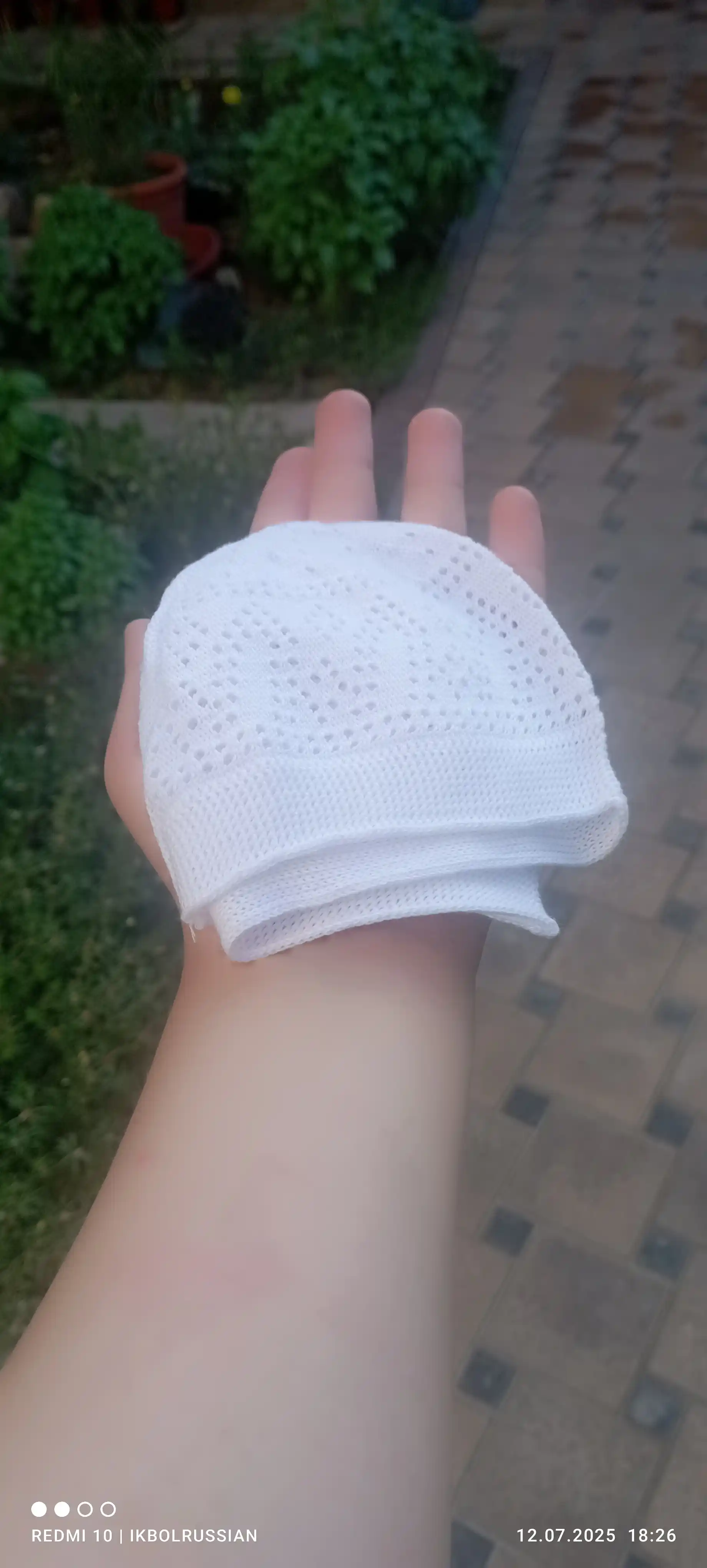 Летняя детская шапка
