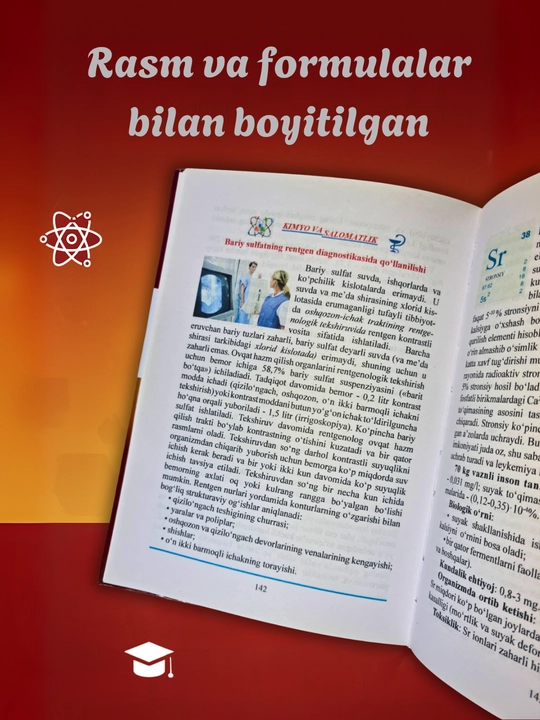 Tibbiyot kitobi, Tibbiy kimyo N.T. Alimxodjayeva, bakalavr, pedagog, shifokorlar uchun