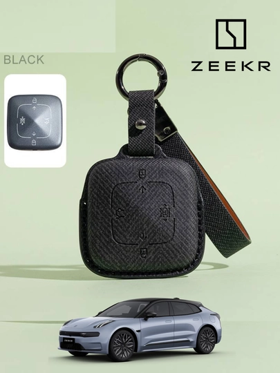 Защитные чехлы для ключей Zeekr X, 001, 007, 009, 7X — 77CASES-ZKRLTHR-ЧЕРНСТЕ