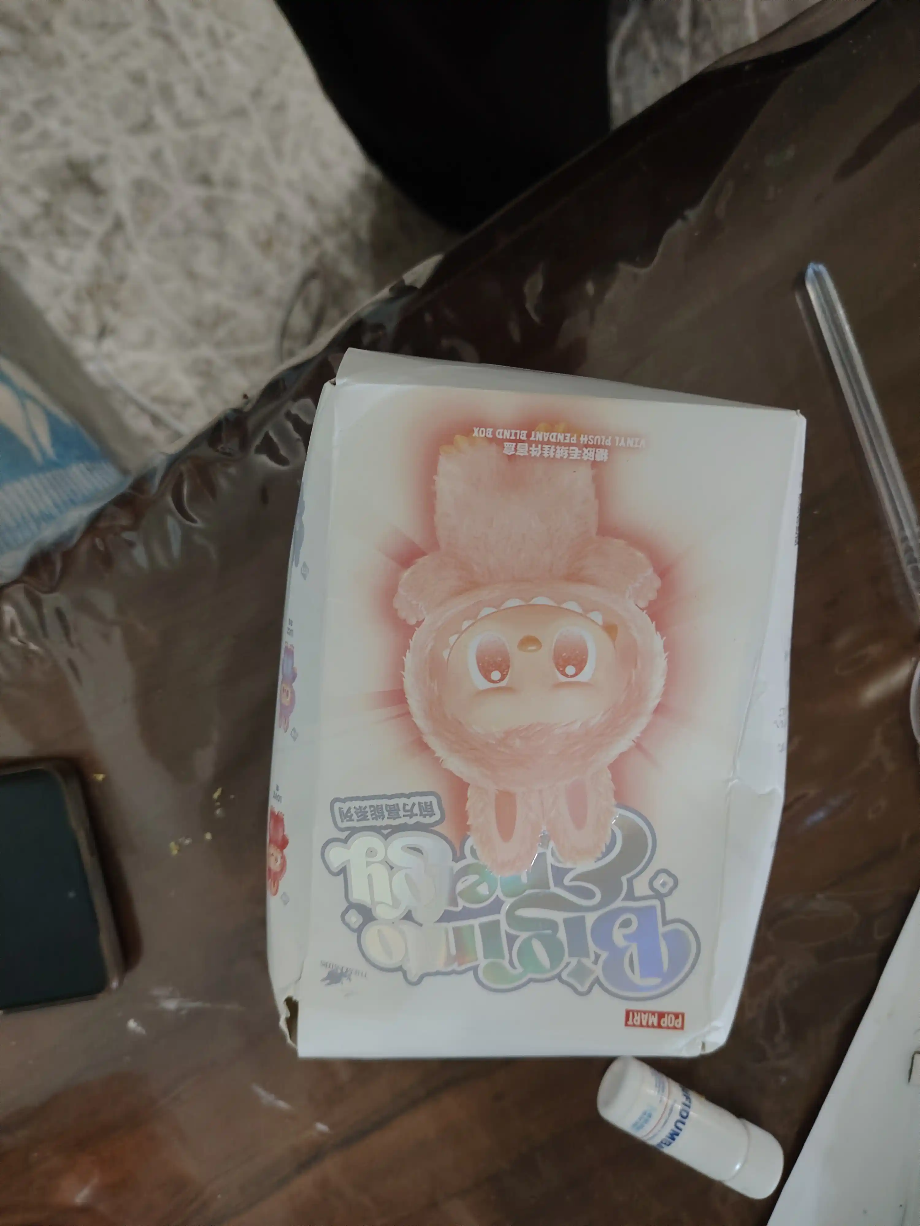 Мягкая игрушка брелок Labubu, пушистый антистресс Лабубу, подарок для детей и взрослых, 17 см