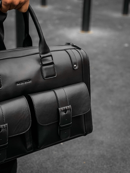 Sport va sayohat sumkasi, haqiqiy charm Black Gator