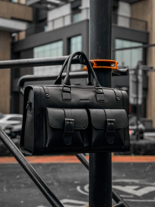 Sport va sayohat sumkasi, haqiqiy charm Black Gator